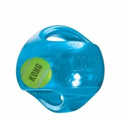 Kong Jumbler Ball Assorti -winkel voor hondenvoer 0035585034096 blauw