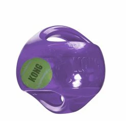 Kong Jumbler Ball Assorti -winkel voor hondenvoer 0035585034096 paars