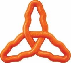 Kong Flyangle L Assorti -winkel voor hondenvoer 0035585495323 los oranje