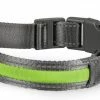 Duvo Veiligheidshalsband Metal Flash Light USB Groen