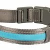 Duvo Veiligheidshalsband Metal Flash Light USB Blauw