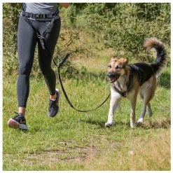 Trixie Hardloopriem Zwart/Grafiet -winkel voor hondenvoer 12766 2