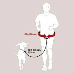 TRIXIE Hardloopriem Zwart/grafiet -winkel voor hondenvoer 240740 PHO GRA PRO 1275 1