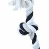 Boon Floss-Toy 3-knoop Giant Zwart/wit 1 Boon Floss-Toy 3-knoop Giant Zwart/wit -winkel voor hondenvoer 8712901036096