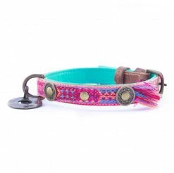 Dog With A Mission Halsband Boho Rosa -winkel voor hondenvoer boho rosa 2 cm halsband s 5462 nl G