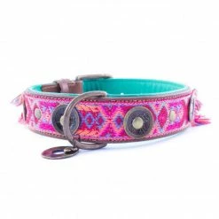 Dog With A Mission Halsband Boho Rosa -winkel voor hondenvoer boho rosa 4 cm halsband m 5464 nl G