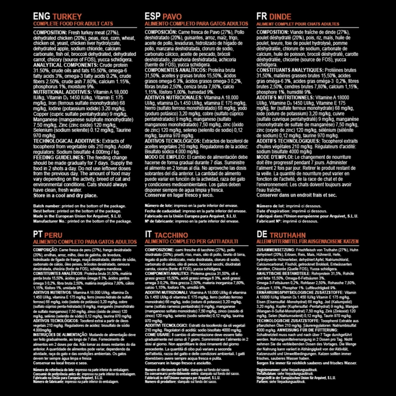 ARQUIVET Cat Adult - Met Kalkoen 5 ARQUIVET Cat Adult - Met Kalkoen - Afbeelding 3