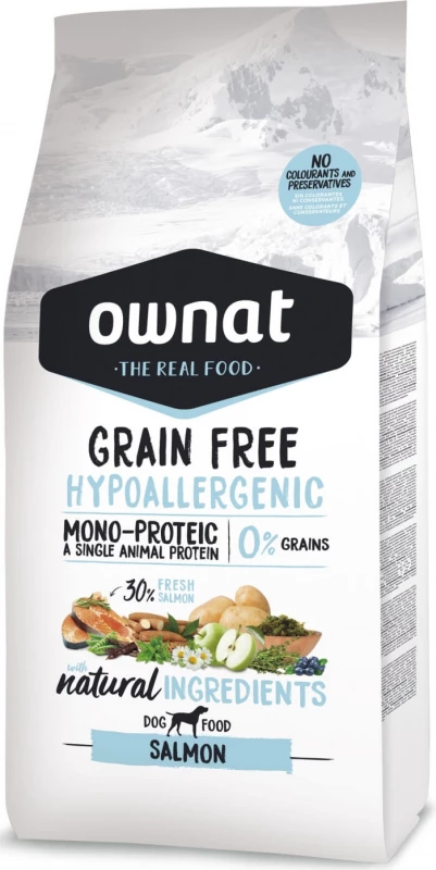 OWNAT Grain Free Hypoallergenic Met Zalm 3 OWNAT Grain Free Hypoallergenic Met Zalm