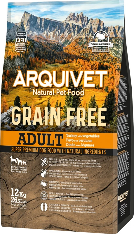 ARQUIVET Adult Grain Free - Met Kalkoen & Groente 6 ARQUIVET Adult Grain Free - Met Kalkoen & Groente - Afbeelding 4