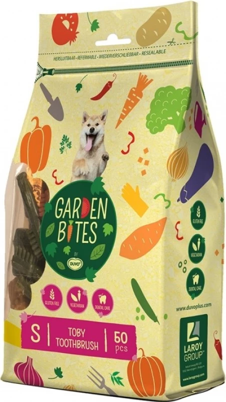 DUVO+ Garden Bites Toby Toothbrush - Vegan Hondensnack 4 DUVO+ Garden Bites Toby Toothbrush - Vegan Hondensnack - Afbeelding 2