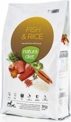 NATURA DIET Fish & Rice Met Zalm Voor Volwassen Honden