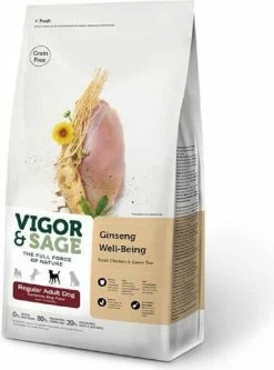 Vigor & Sage Vigor & Sage Ginseng Well-Being Regular Adult Dog