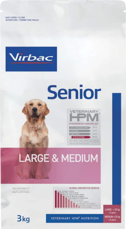 VIRBAC Veterinary HPM Large & Medium Senior 4 VIRBAC Veterinary HPM Large & Medium Senior - Afbeelding 2