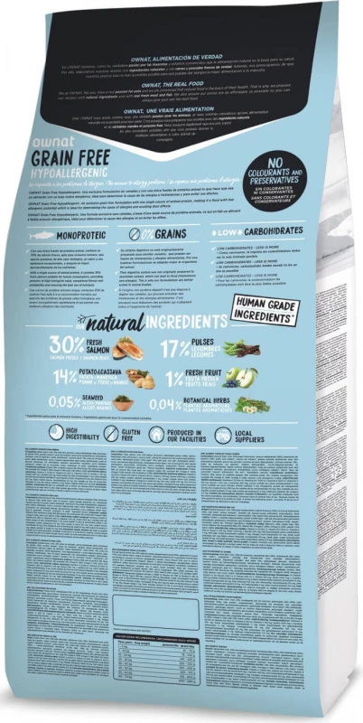 OWNAT Grain Free Hypoallergenic Met Zalm 4 OWNAT Grain Free Hypoallergenic Met Zalm - Afbeelding 2