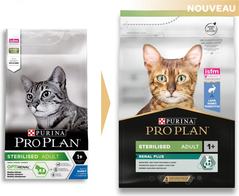 PRO PLAN Sterilised Adult Optirenal Met Konijn 4 PRO PLAN Sterilised Adult Optirenal Met Konijn - Afbeelding 2