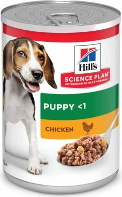 Natvoer In Blik HILL'S Science Plan Puppy Savoury Rijk Aan Kip, Voor Puppy's