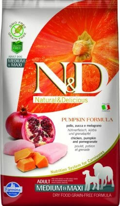 Farmina N&d FARMINA N&D Grain Free Medium Maxi Adult Dog, Pumpkin