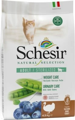 Schesir Natural Selection Adult Sterilized - Met Kalkoen