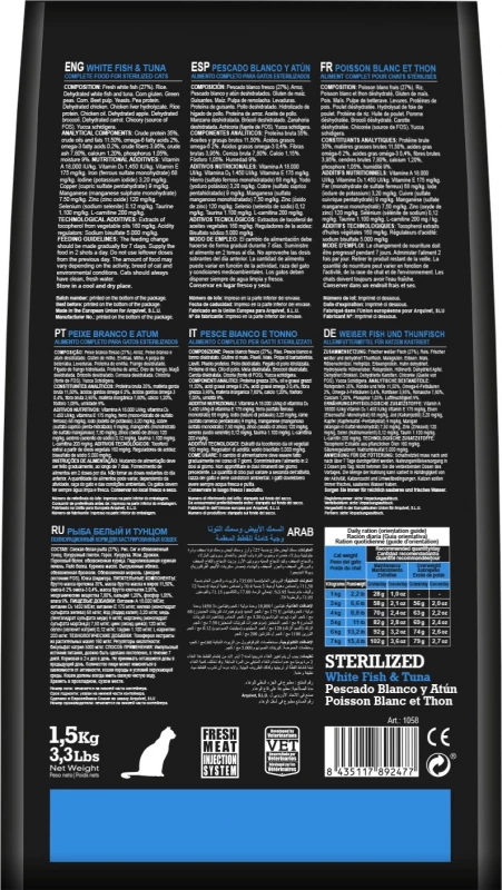 ARQUIVET Sterilized White Fish & Tuna 8 ARQUIVET Sterilized White Fish & Tuna - Afbeelding 6