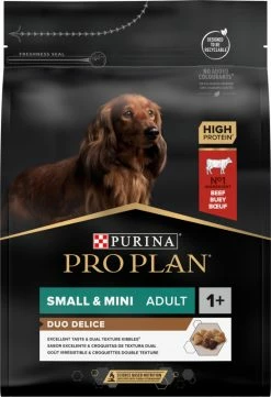 Pro Plan Duo Délice Adult Small, Met Rund