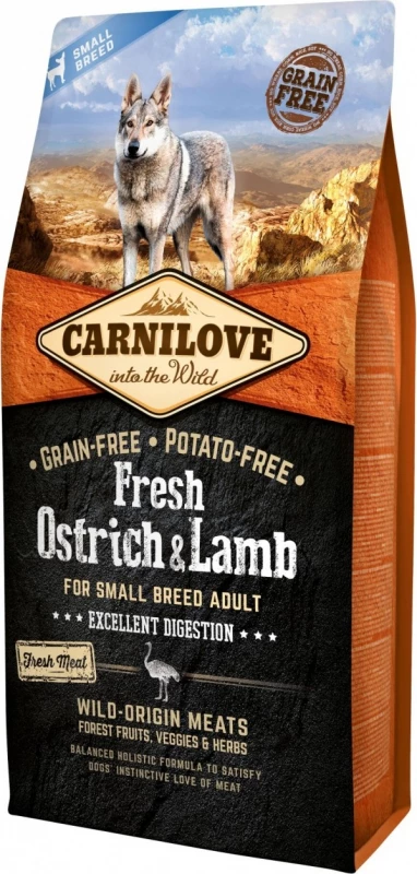 CARNILOVE FRESH Ostrich & Lamb Adult Small 3 CARNILOVE FRESH Ostrich & Lamb Adult Small
