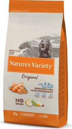 NATURE'S VARIETY Original Dog Medium Maxi Adult, Met Zalm