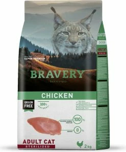 BRAVERY Sterilized Cat Grain Free, Met Kip