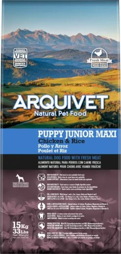 ARQUIVET Puppy & Junior MAXI - Met Kip & Rijst -winkel voor hondenvoer lm 84102a32ad2669e6fe298e607fe7cc0e1a01600933773