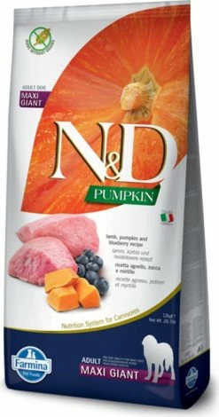 Farmina N&d FARMINA N&D Pumpkin Maxi/Giant Adult Dog, Met Lam & Bleuberry