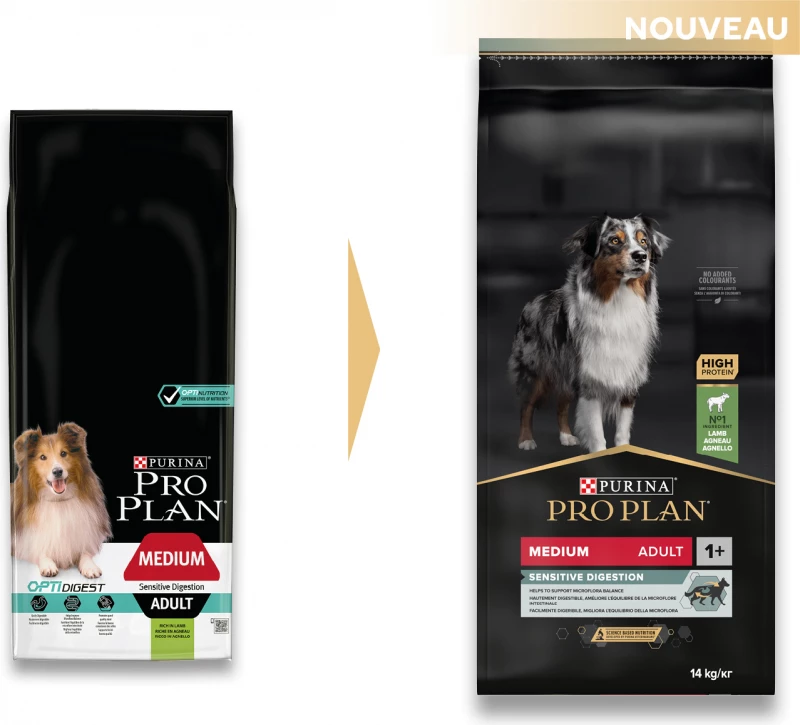 PRO PLAN Medium Adult Sensitive Digestion Rijk Aan Lam 5 PRO PLAN Medium Adult Sensitive Digestion Rijk Aan Lam - Afbeelding 3