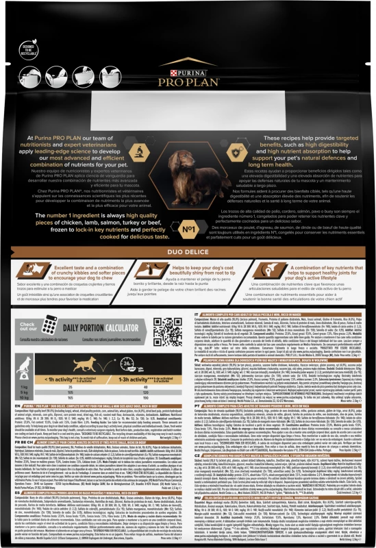 Pro Plan Duo Délice Adult Small, Met Rund 6 Pro Plan Duo Délice Adult Small, Met Rund - Afbeelding 4